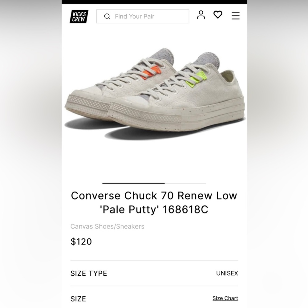 Converse Chuck 70 Renew Low 'Pale Putty' 168618C